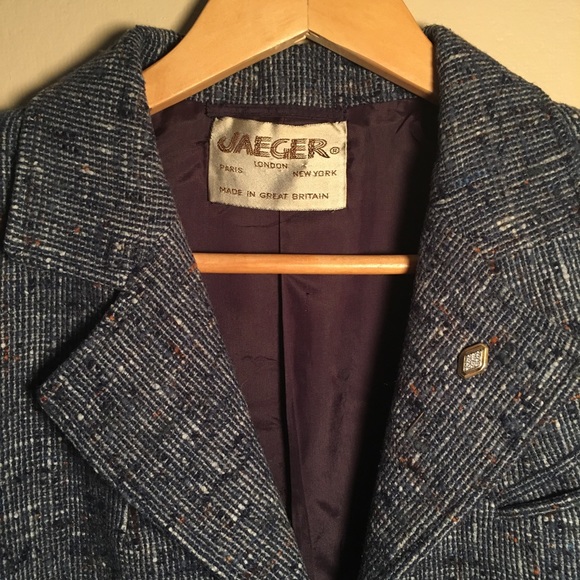 Vintage Jaeger Donegal Blazer & Avon Pin - Picture 2 of 6